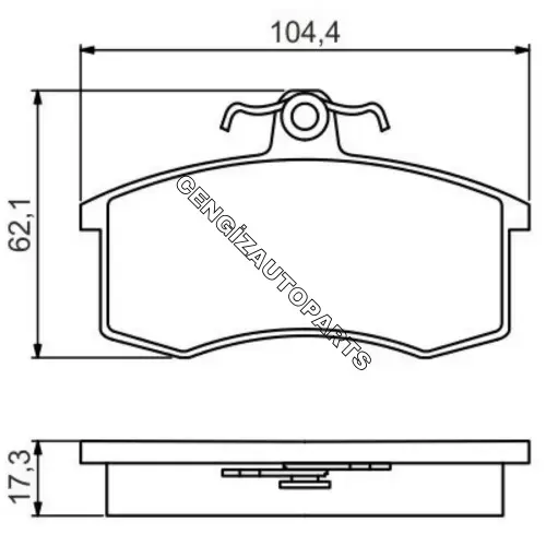 Lada Samara Ön Fren Balatası Bosch