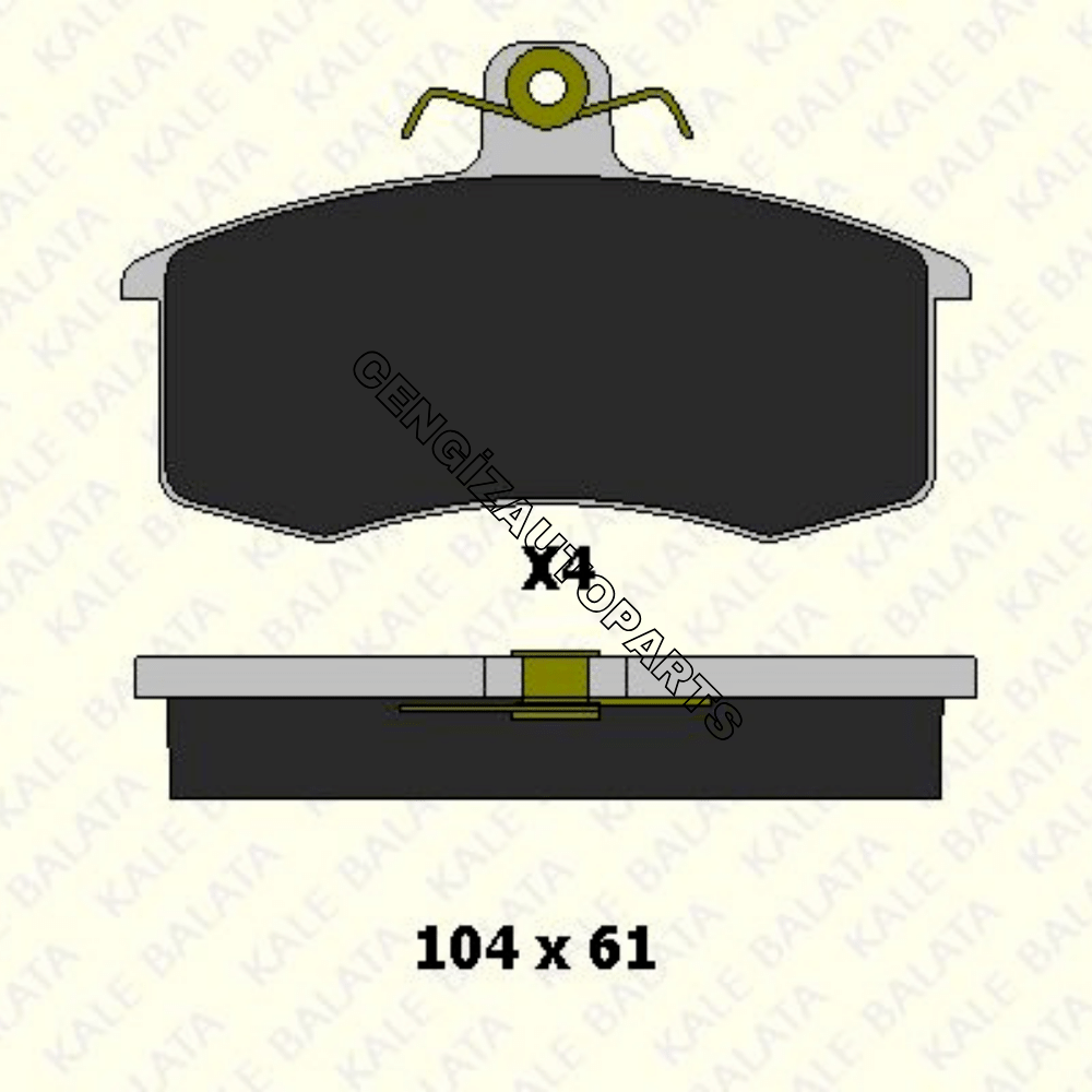 Lada Samara Ön Fren Balatası Kale Balata