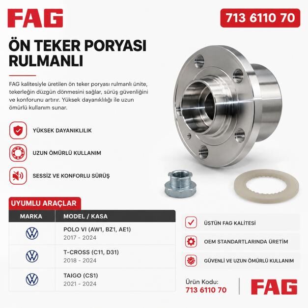 FAG Polo Ön Teker Rulmanı (Poryalı) 2017 sonrası