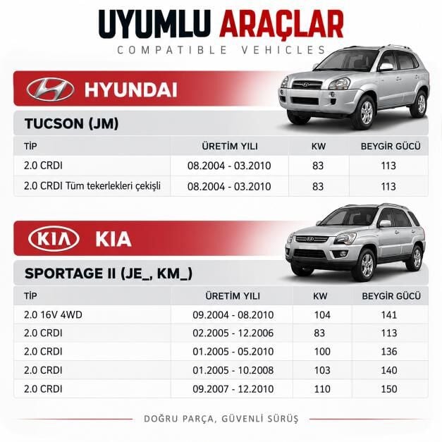 Hyundai Tucson Kia Sportage Alt Rotil (2004-2010) - CTR