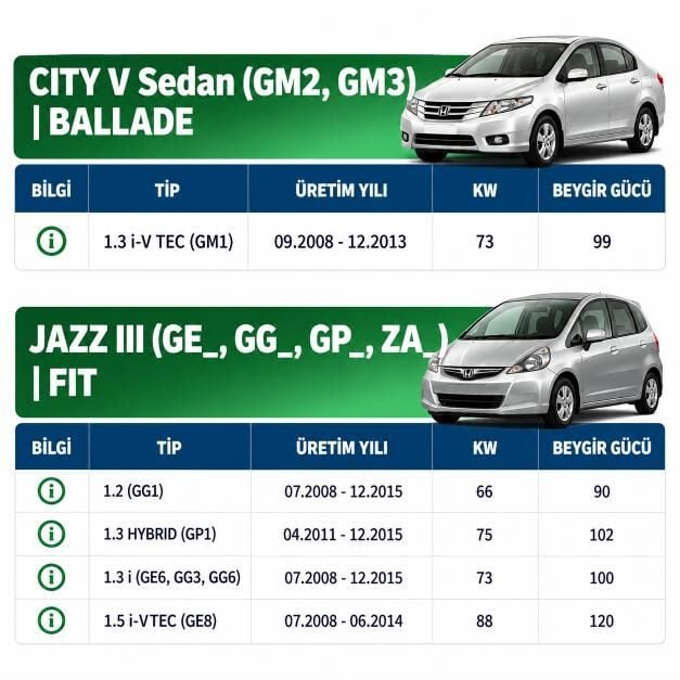Honda Jazz Alt Rotil (2008-2015) - CTR